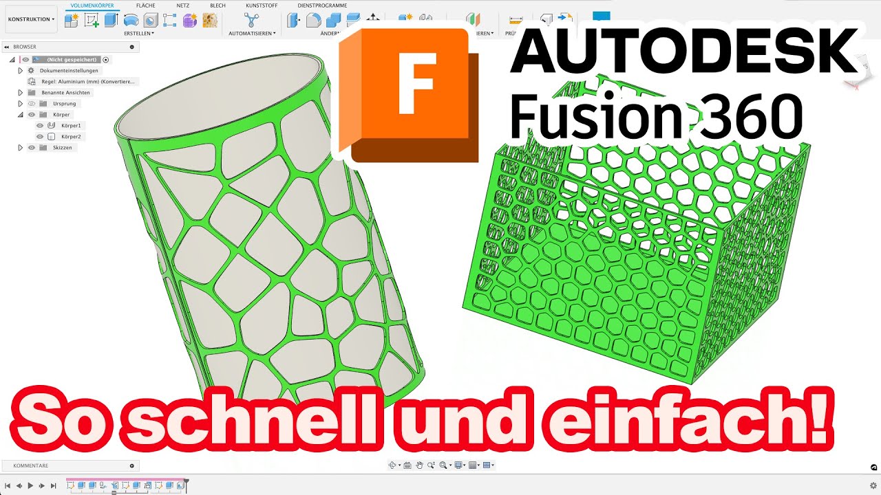 CAD-Einschulung – Fusion 360 Design